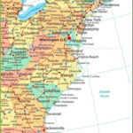 Map Of East Coast Of The United States Inside Printable Map Of Eastern Usa