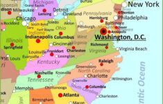 Map Of Eastern United States throughout Printable Map of Eastern USA States
