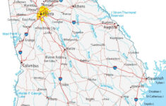Map Of Georgia - Cities And Roads - Gis Geography in Free Printable Map Of Georgia Usa