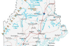 Map Of Maine - Cities And Roads - Gis Geography intended for Printable Map of Maine USA