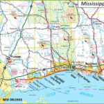 Map Of Mississippi Gulf Coast   Ontheworldmap In Gulf Coast Usa Map With Highways And Cities