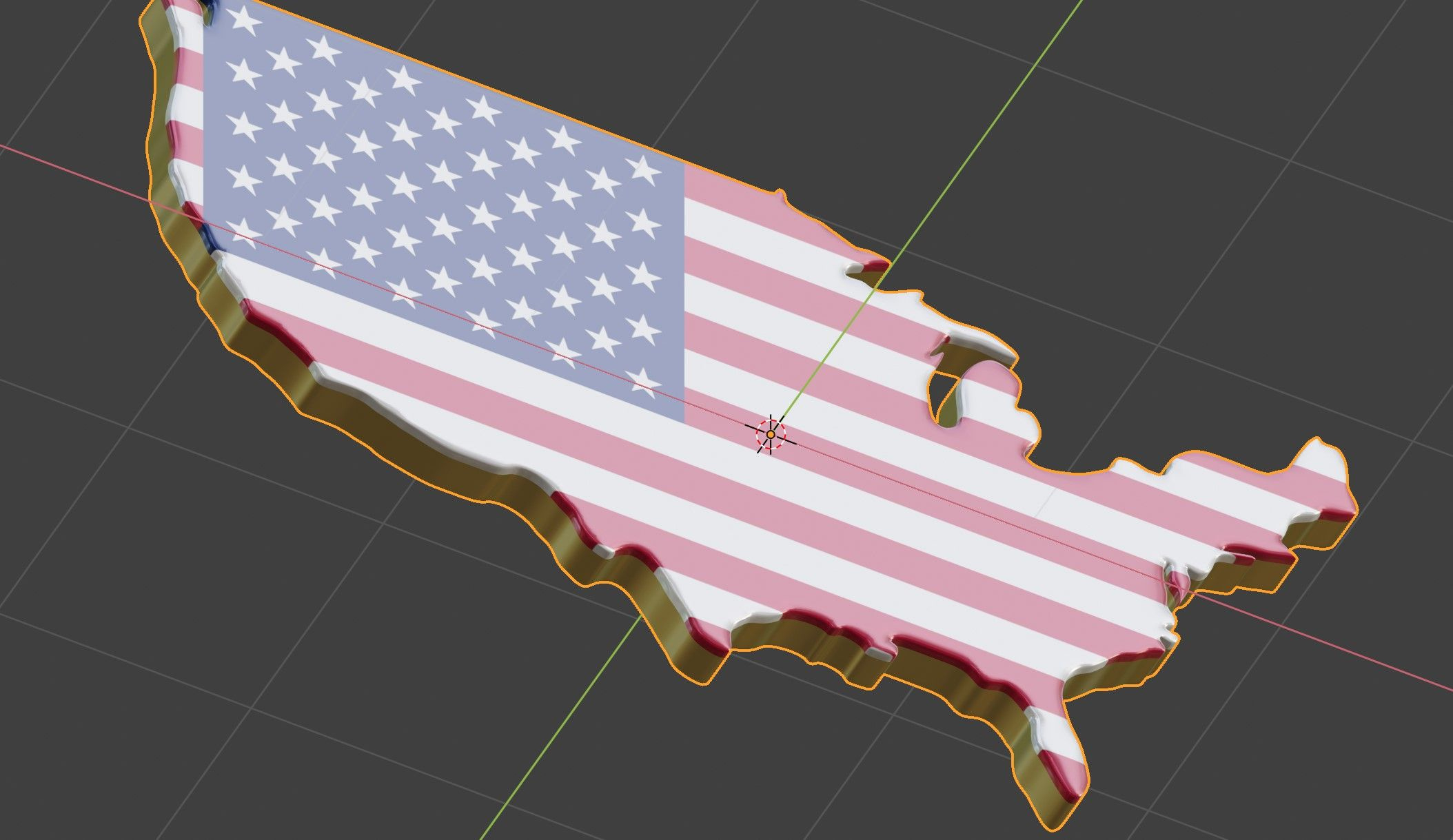 Map Of Most Popular Countries Land Border With Flag 3D Model $190 pertaining to 3D Printable Usa Map With Flag