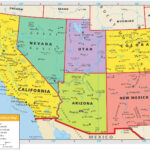 Map Of Southwest Usa   Map Southwest Usa (Northern America   Americas) Intended For Printable Map Of Southwest Usa