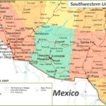 Map Of Southwestern United States   Ontheworldmap With Southwest USA Printable Map