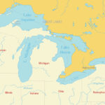 Map Of The Great Lakes Of North America   Gis Geography With Regard To Printable USA Map With Capitals And With Great Lakes