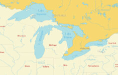 Map Of The Great Lakes Of North America - Gis Geography with regard to Printable USA Map with Capitals and with Great Lakes