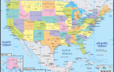 Map Of United States Of America - Usa Map With Cities, Capitals regarding Printable Map Of New England Usa With Cities