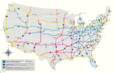 Map Of Us Interstate Highways : R/Mapporn with Printable USA Major Highway Map