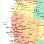 Map Of West Coast Of The United States Regarding Printable Map Of West Coast USA