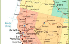 Map Of West Coast Of The United States regarding Printable Map of West Coast USA