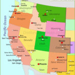 Map Of Western United States   Ontheworldmap For West Usa Printable State Map
