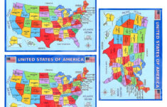 Map United States Kids with Printable 3X5 Map Of Usa