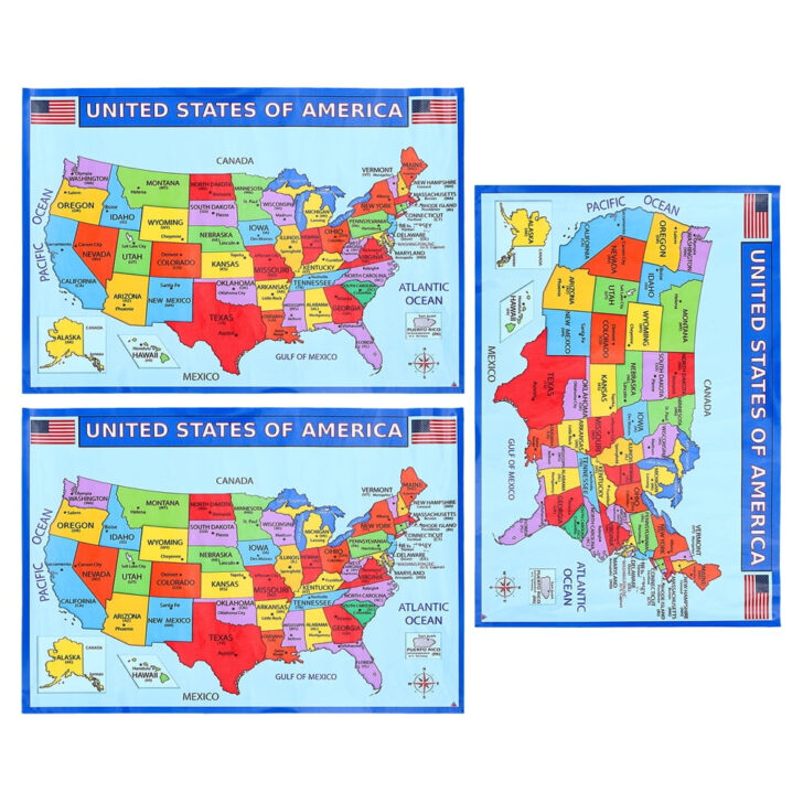 Printable 3×5 Map of USA
