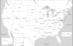 Maps Of The United States in Printable Black And Whit Usa Map