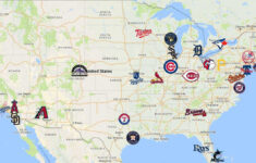 Mlb Map | Teams | Logos - Sport League Maps regarding USA Map of All Mlb Teams Printable