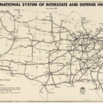 National System Of Interstate And Defense Highways Act Signed Into Regarding Usa Interstate Road Map 1955