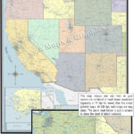 New Detailed Wall Map Western Usa Laminated Within Printable Map Of West Coast USA