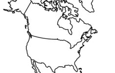 North America Blank Map And Country Outlines - Gis Geography for Blank USA and Canada Map Printable