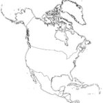 North America Blank Map, North America Outline Map For Printable Map Of USA And Mexico Border