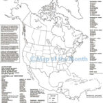 North America Map Throughout USA Deserts Map Printable