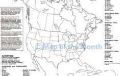 North America Map throughout USA Deserts Map Printable