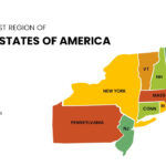 Northeastern United States Map   Free Powerpoint And Google Slides Inside Printable Map Of The Northeast USA