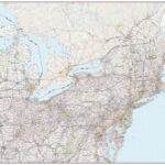 Northeastern United States Wall Mapmapping Specialists   The Intended For Printable Map Of North East USA