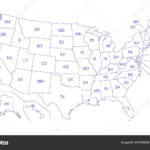 Outline Political Map Titles States All Usa Regions Separated Regarding USA Map Outline With Regions Printable Free