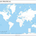Political World Map – Printable Map Of The World [Pdf] Inside Vertical Blank World Map Printable Maps Of Usa