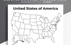 Printable Blank Us Map. Educational Map For Kids. Usa Coloring in Printable USA Map Blank