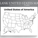 Printable Blank Us Map. Educational Map For Kids. Usa Coloring In USA Map Printable Blank
