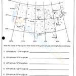 Printable Latitude And Longitude Worksheets Intended For USA Map With Latitude And Longitude Printable