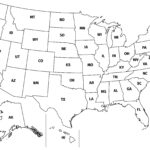 Printable Line Maps | Pvmaps With Printable USA Map With Abbreviations