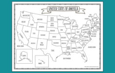 Printable Map Of The United States | Mrs. Merry in Printable Map Of Usa With States