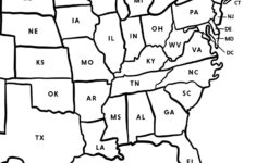 Printable Usa Map, Us States With Abbreviations, United States Map with Printable Map of USA 16x20