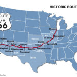 Route 66 | History, Map, Popular Culture, & Facts | Britannica For Usa Major Highway Map 1956
