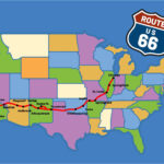 Route Maps   10 Free Pdf Printables | Printablee Inside Printable Map Of Route 66 USA