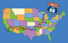 Route Maps - 10 Free Pdf Printables | Printablee inside Printable Map of Route 66 USA