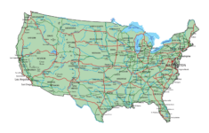 Route Maps - 10 Free Pdf Printables | Printablee with Free Printable Map Of Route 66 Usa