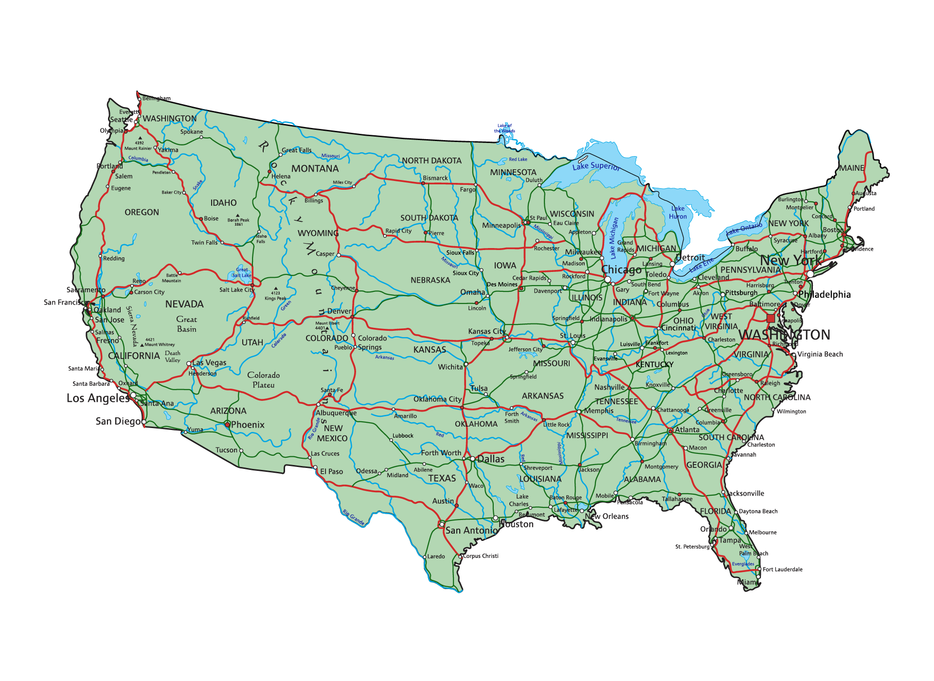 Route Maps - 10 Free Pdf Printables | Printablee with Free Printable Map Of Route 66 Usa