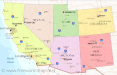 Southwestern Us Political Map -Freeworldmaps inside Printable Map of Southwest USA