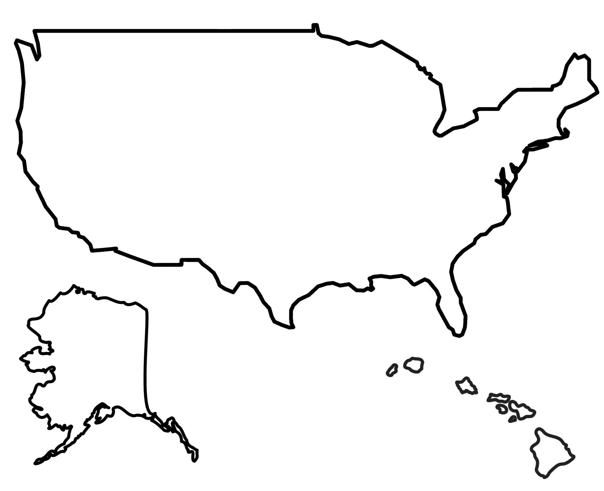 State Outlines: Blank Maps Of The 50 United States - Gis Geography in Printable Empty Usa Map