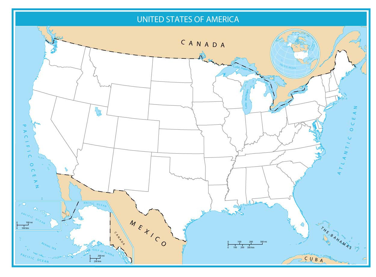 The United States Map Collection: 30 Defining Maps Of America throughout Fill in Map of USA Printable