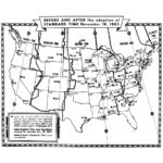 U.s.a. Time Zones Map 1883. Nan 1883 Map Of The United States Intended For Usa Time Zone Map Printable Black And White