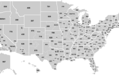 U.s. Area Code Map : Usa inside Printable Area Code Map USA