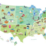 U.s. Landmarks And Icons Map – Speakeasy News With Printable USA Map With State Symbols