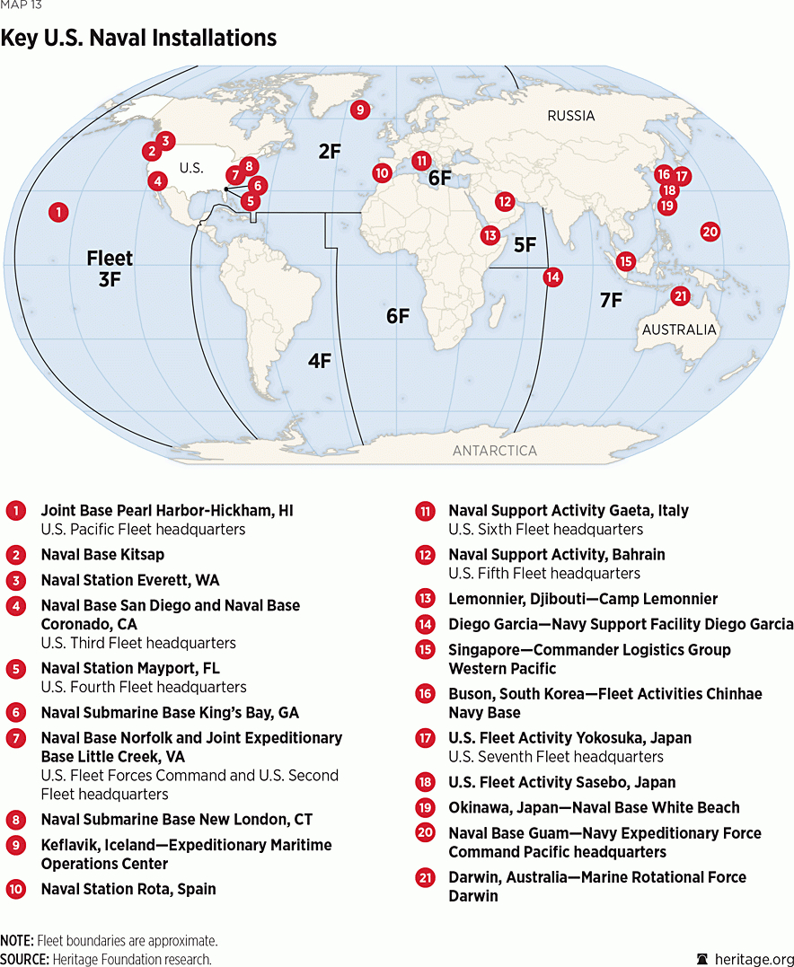 U.s. Navy | The Heritage Foundation in Navy End Times Map Of America