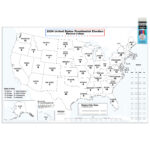 United States 2024 Electoral College Tracker Wall Mapmapshop With Regard To Printable USA Map With Electoral Votes