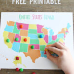 United States Bingo   The Crafting Chicks With Printable Games Usa Map