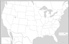 United States Blank Map intended for Western USA States Blank Printable Map